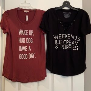 Two T-shirts